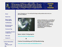 Tablet Screenshot of epoxychemicals.com